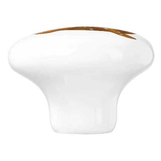 Zachte pretzel eigenzinnige Schattigee hardware Keramische Knop (Zijkant)