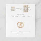 Zachte Pretzel New York City bruiloft gevouwen (Buitenkant ongevouwen)