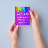 Zachte Rainbow Flaming Event Flyer (Hand)