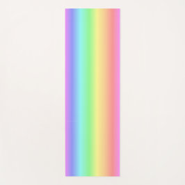 zachte regenboog van kleuren op een jogasmat yogamat