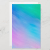 Zachte regenboogkleurige hemel briefpapier (Voorkant / Achterkant)