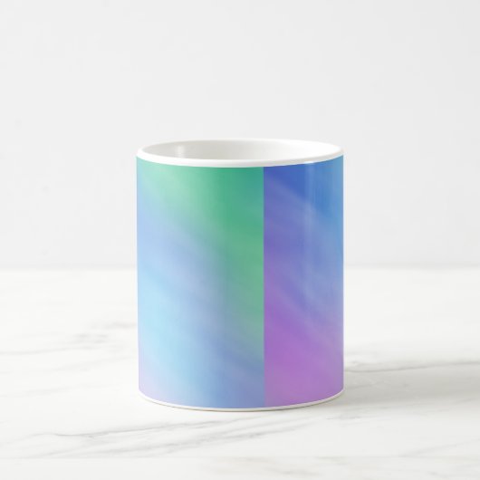 Zachte regenboogkleurige hemel koffiemok (Center)