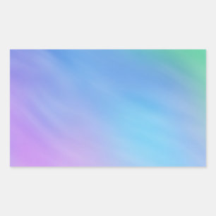 Zachte regenboogkleurige hemel rechthoekige sticker