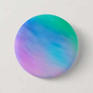 Zachte regenboogkleurige hemel ronde button 5,7 cm