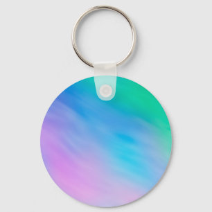 Zachte regenboogkleurige hemel sleutelhanger