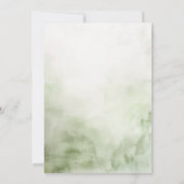 Zachte romantische weide Wildbloemen Zomer bruilof Kaart (Achterkant)