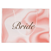 Zachte roos-gouden marmer-strijders, tekstbride groot cadeauzakje (Achterkant)