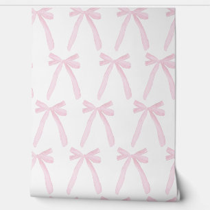 Zachte Roze Aquarel Coquette Strikken Baby Slaapka Behang