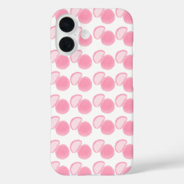Zachte Roze Aquarel Stippenpatroon iPhone 16 Hoesje