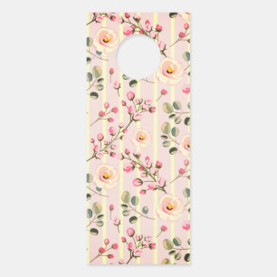 Zachte Roze Bloem Streep Patroon