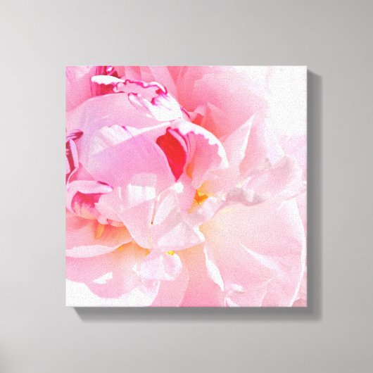 zachte roze bloemblaadjes canvas afdruk (Voorkant)
