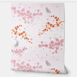 Zachte Roze Bloemen Behang | Behangselpapier