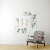 ZACHTE ROZE BLOEMEN WATERVERF BRUIDSSHOWER WELKOM WANDKLEED (In situ)