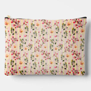 Zachte Roze Bloemstreep Patroon Etui
