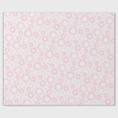 Zachte roze cirkels cadeaupapier (Vlak)