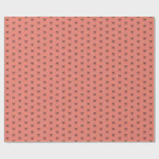 Zachte Roze Coquette Strik Patroon Inpakpapier
