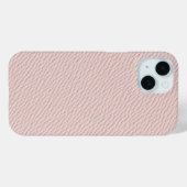 Zachte Roze Elegante Faux Leather Telefoonhoes Case-Mate iPhone Case (Achterkant (horizontaal))