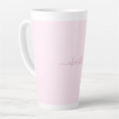 Zachte Roze en Blush Latte Mok (Linkerhoek)