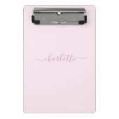  Zachte Roze en Blush Mini Klembord (Voorkant)