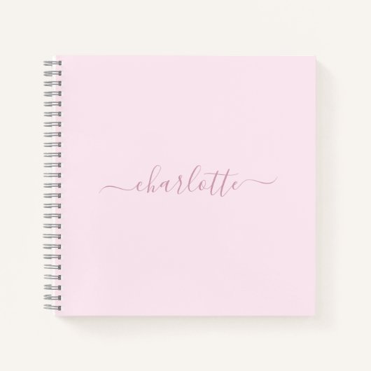  Zachte Roze en Blush Notitieboek (Voorkant)