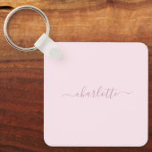  Zachte Roze en Blush Sleutelhanger (Voorkant)
