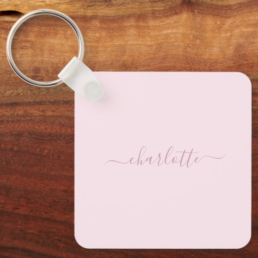  Zachte Roze en Blush Sleutelhanger (Voorkant)