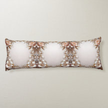 Zachte Roze en Witte Bloemen Body Kussen