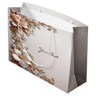 Zachte Roze en Witte Bloemen Cadeautas