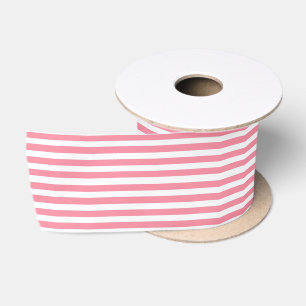 Zachte roze en witte strepen lint