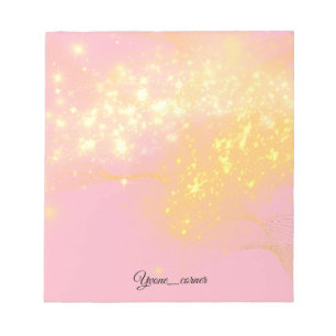 Zachte Roze Esthetische Chic Vintage Roze Gouden N Notitieblok