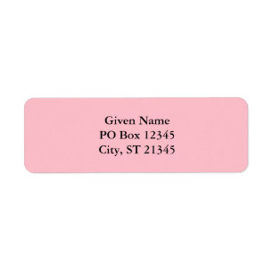 Zachte Roze Etiket