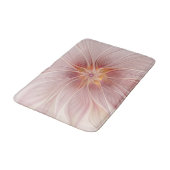 Zachte roze Floral Dream Abstracte fractale kunstb Badmat (Gekanteld)