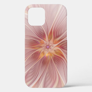 Zachte roze Floral Dream Abstracte fractale kunstb iPhone 12 Pro Hoesje
