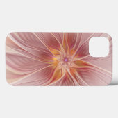 Zachte roze Floral Dream Abstracte fractale kunstb Case-Mate iPhone Case (Achterkant (horizontaal))