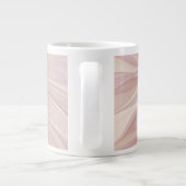 Zachte roze Floral Dream Abstracte fractale kunstb Extra Grote Beker (Achterkant)
