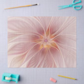 Zachte roze Floral Dream Abstracte fractale kunstb Tissuepapier (Craft)