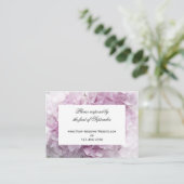 Zachte Roze hydrangea Wedding RSVP Response Kaart (Staand voorkant)