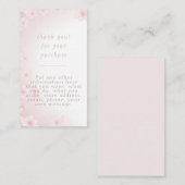 Zachte roze kersenbloesem achtergrond insert kaart (Voorkant / Achterkant)