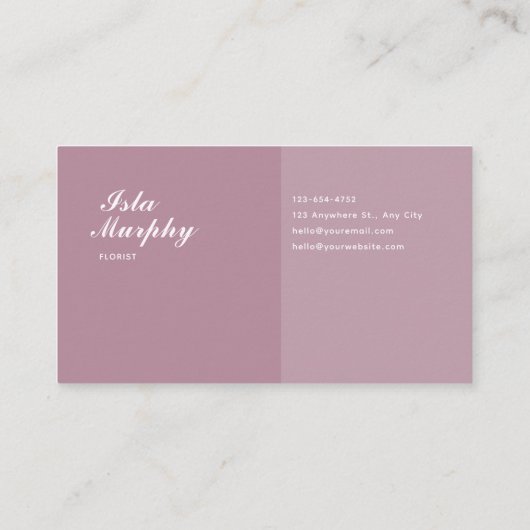 Zachte Roze Kersenbloesem Modern Bokeh Visitekaartje (Achterkant)