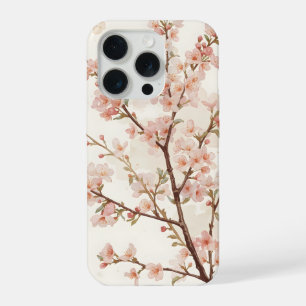 Zachte Roze Kersenbloesemtakken iPhone 15 Pro Hoesje