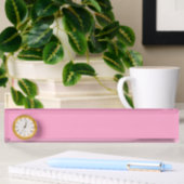 Zachte roze kleur naambordje