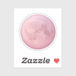 Zachte Roze Maan Emoji Sticker