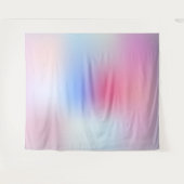 Zachte Roze Moderne Kleurrijke Wandkleed (Voorkant (horizontaal))