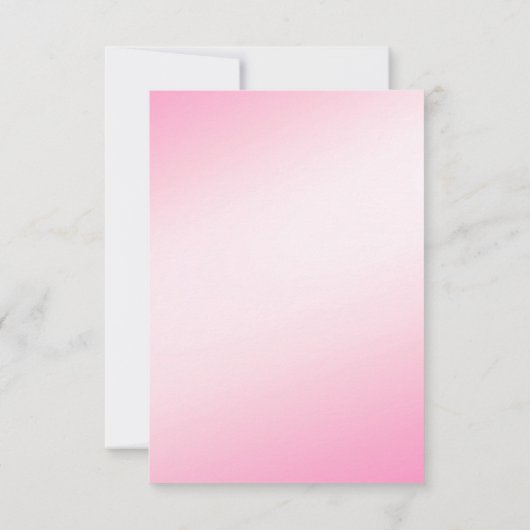 Zachte roze neopflakken RSVP (Achterkant)