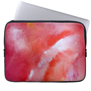 Zachte roze Overflow Neopreen Laptop Sleeve 13"