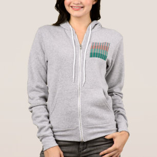 Zachte Roze Perzik Amber Yucca en Arbor Groen Tra Hoodie