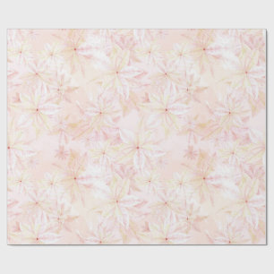 Zachte Roze Poinsettia's - Kerst Inpakpapier