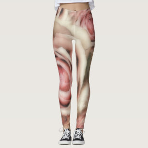 Zachte Roze Rozen Zachte Chic Uniek Leggings