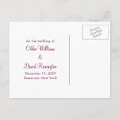 Zachte Roze Snowflakes sparen het Briefkaart 2 van (Achterkant)