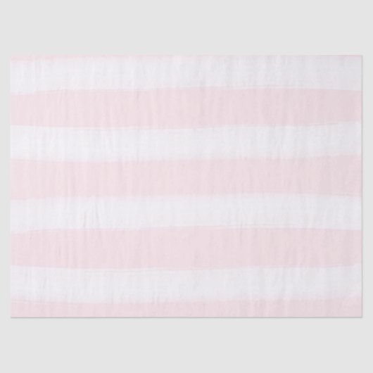 Zachte roze strepen Waterverf Tissuepapier (Voorkant)